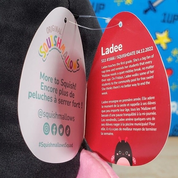 Squishmallow Ladee the Ladybug 11" UltraSoft Valentine's Day Toy Plush NWT - Picture 7 of 7